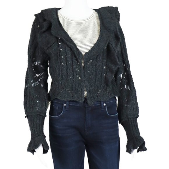 Free People - Avery Wool-Blend Cardigan - Picture 1 of 5